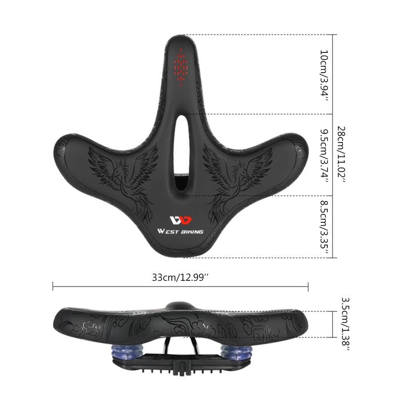 MTB Велосипедные Седла Пружинные Седла Дышащие Велосипедные для Подушки Сиденья Расширенные