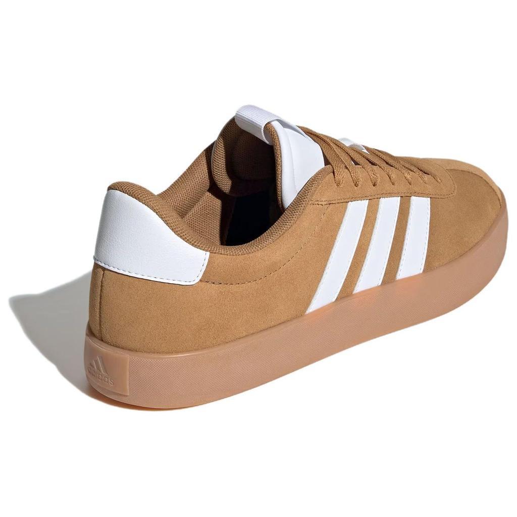 adidas Vl Court 3.0 Удобные Универсальные Амортизирующие Прочные Низкие Кеды для Скейтборда Унисекс Коричневые ID9183