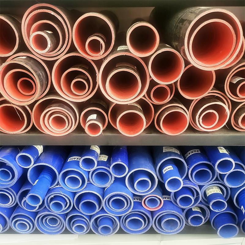 ID30/32/38/40/45mm Length 40cm50cm Universal Silicone Flexible Steel wire corrugated Hose Air Intake Pipe Radiator Tube 2 Clamps
