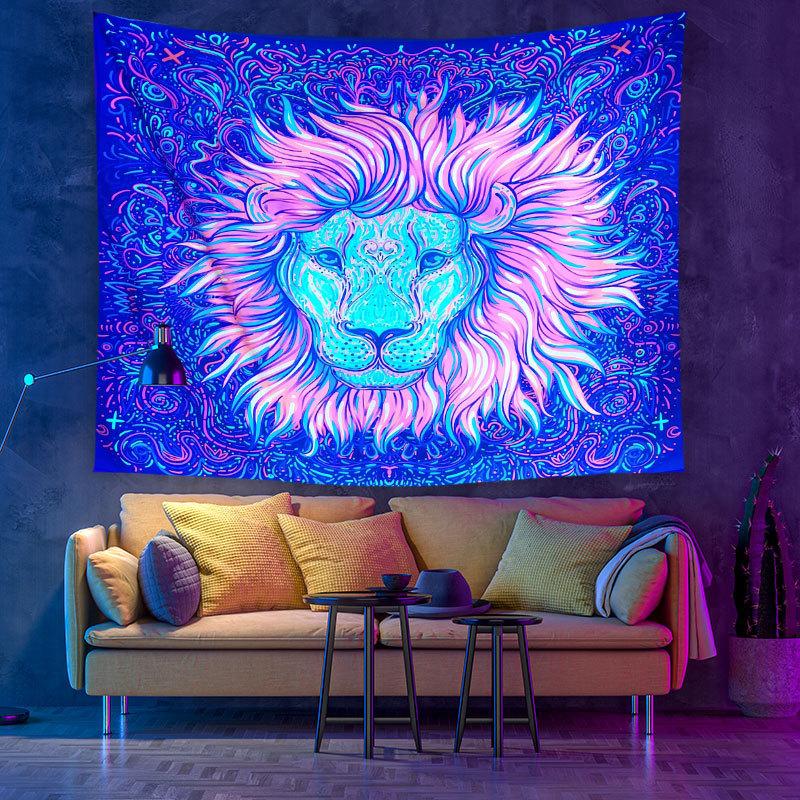 УФ-флуоресцентный гобелен с принтом, настенный художественный домашний декор