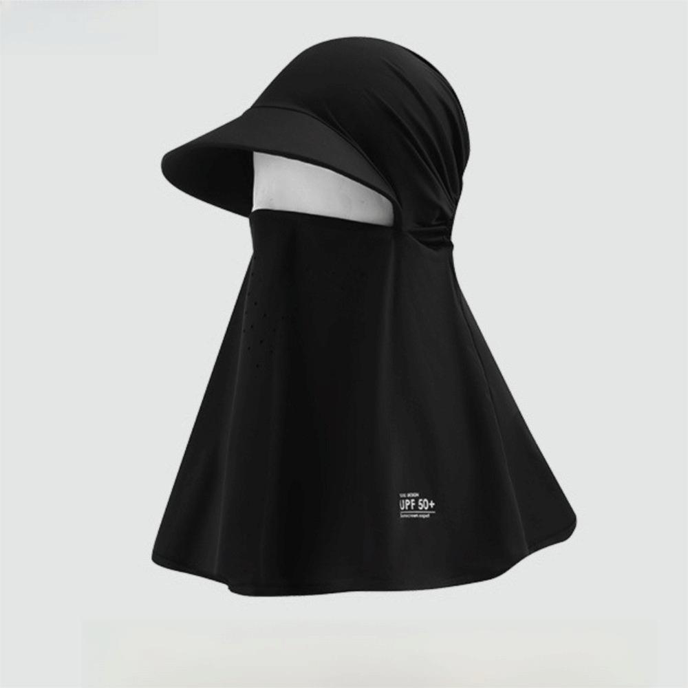 Ice-Silk Full-Face UV Protection Hood Integrated Sun Proof Face Mask All-in-One Sun Hat  Summer