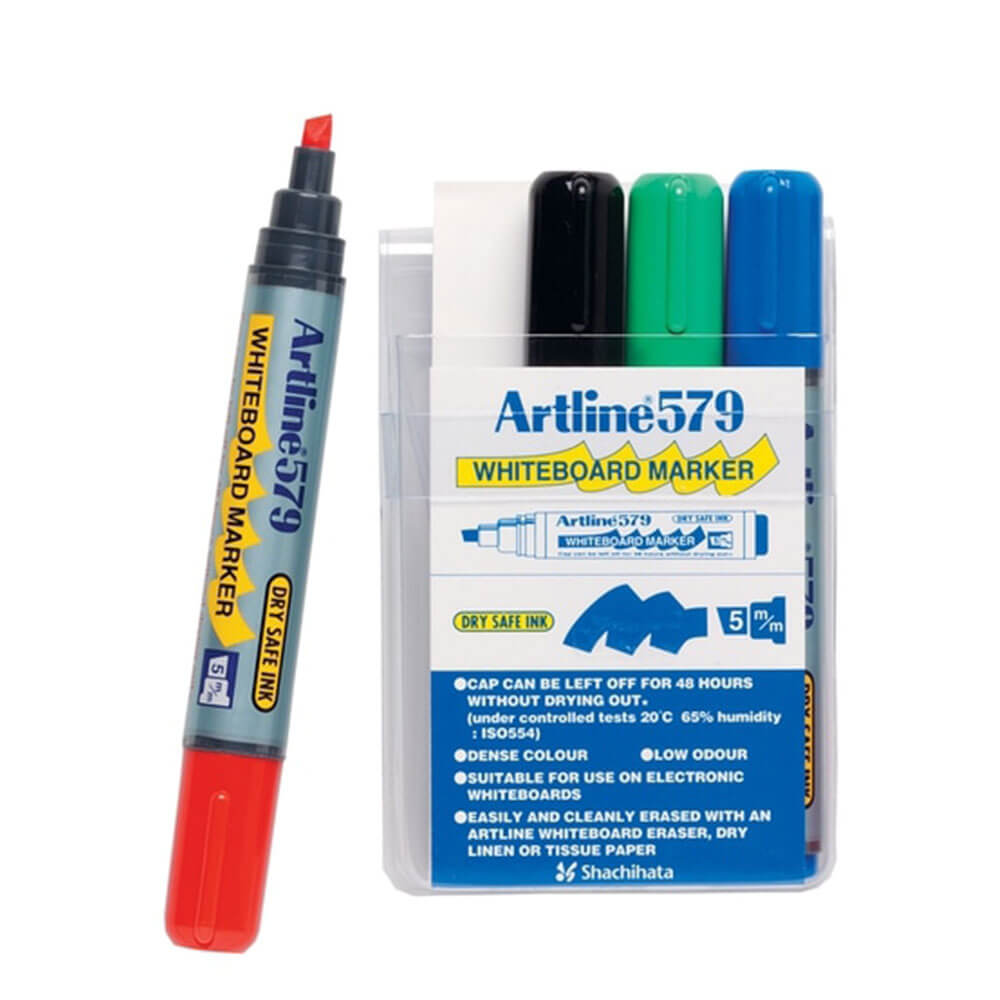 Маркер для белой доски Artline 5 мм скошенный ассорти
