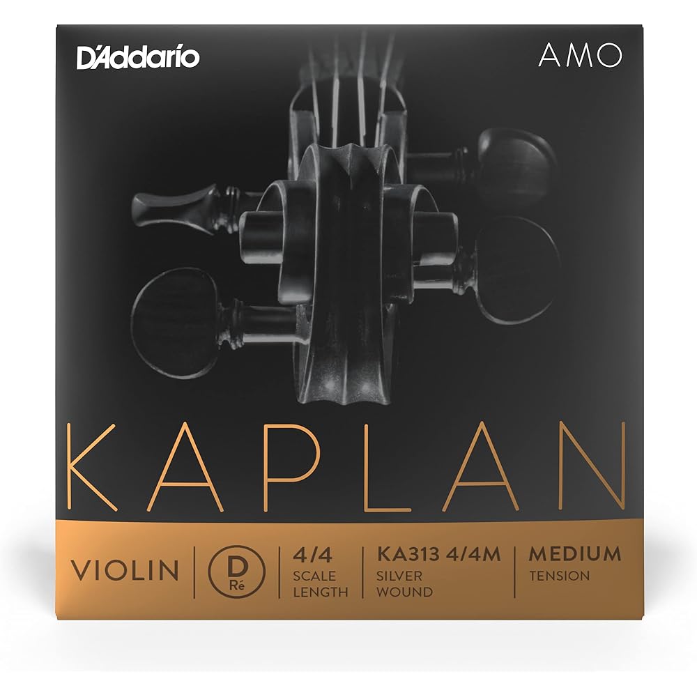 D'Addario Daddario Скрипичные струны Розовые Kaplan Amo D Линия KA313 4/4M Среднее натяжение [Оригинальные отечественные...