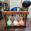 Handcrafted Wood, Glass Sand Timer for a Timeless Touch 12.7 Cm Beautiful Gift for Christmas, Wedding Gift, Father's Day, Mother's Day Gift