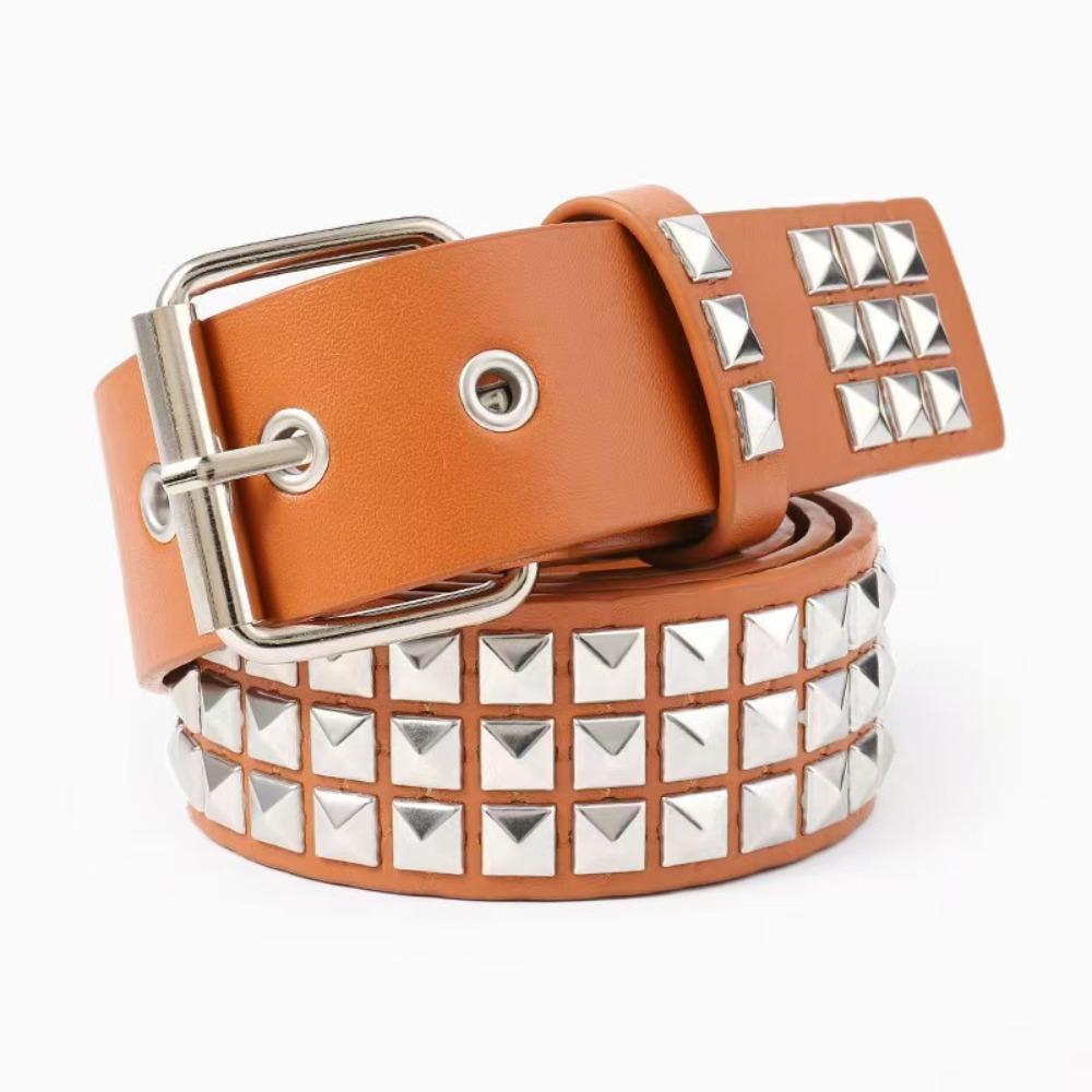 Retro Rivet Belt Punk Nightclub Rock Style Belt Trend Jeans Belt  Fashion Decoration
