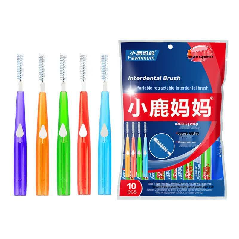 FAWNMUM Interdental Brushes for Orthodontics - Classic I-Shape 1.0mm