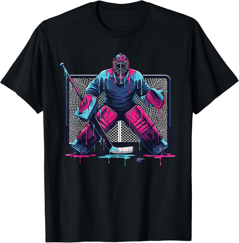 Ice Hockey Goalie Graphic T-Shirt for Men, Women, and Kids