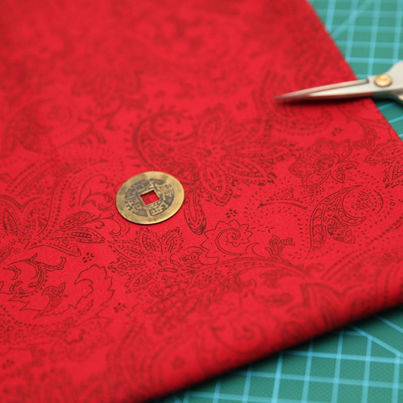 Простая синяя хлопковая и льняная ткань для вышивки своими руками и ручного пэчворка