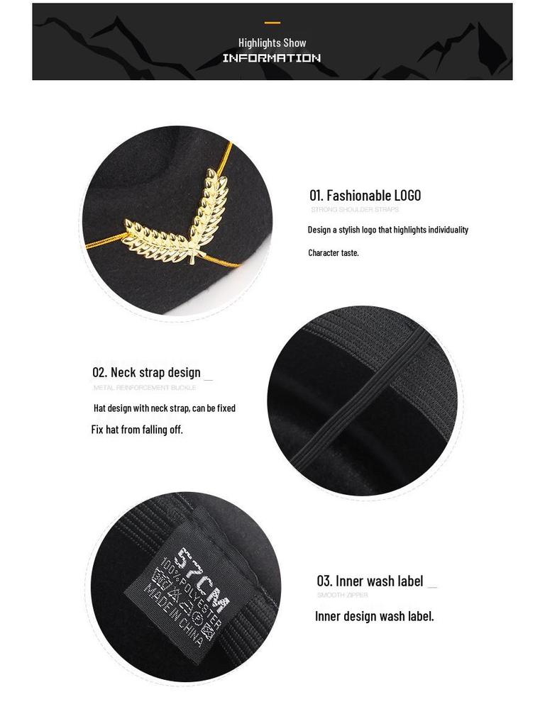 Берет бортпроводника: Танцевальная и сценическая шляпа для униформы отеля и марширующего оркестра.