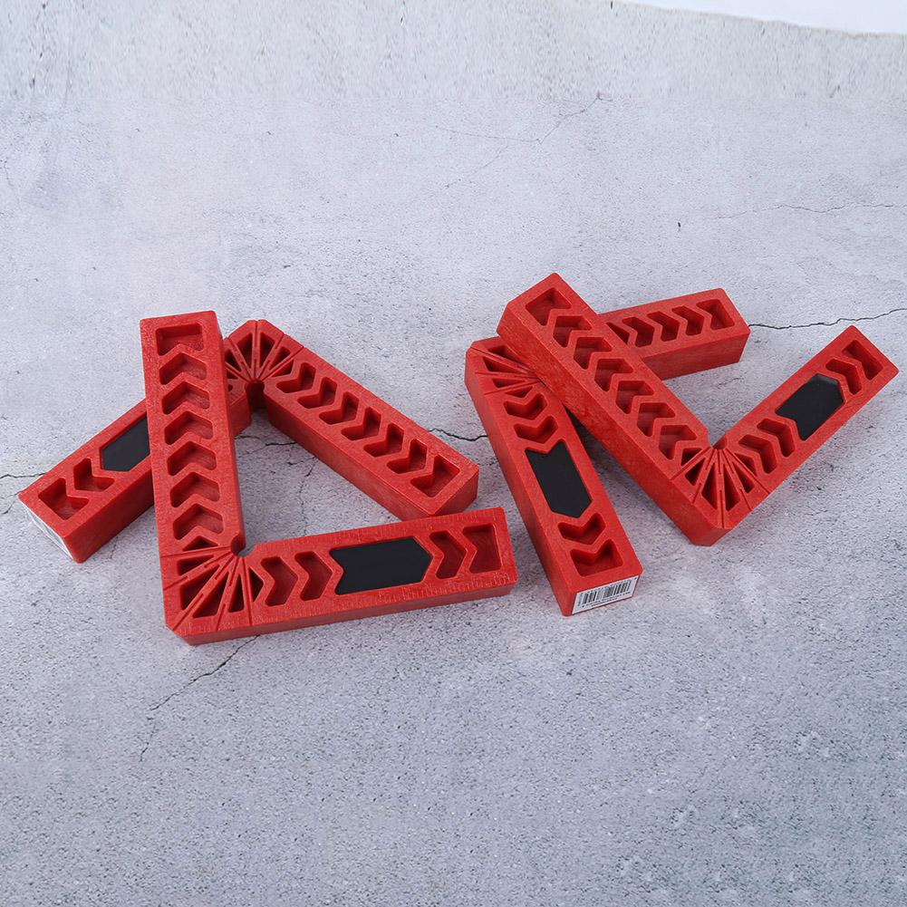 4Pcs Set Carpenter L‑Shape 90 Degree Right Angle Positioner Corner Clamp Woodworking Tools