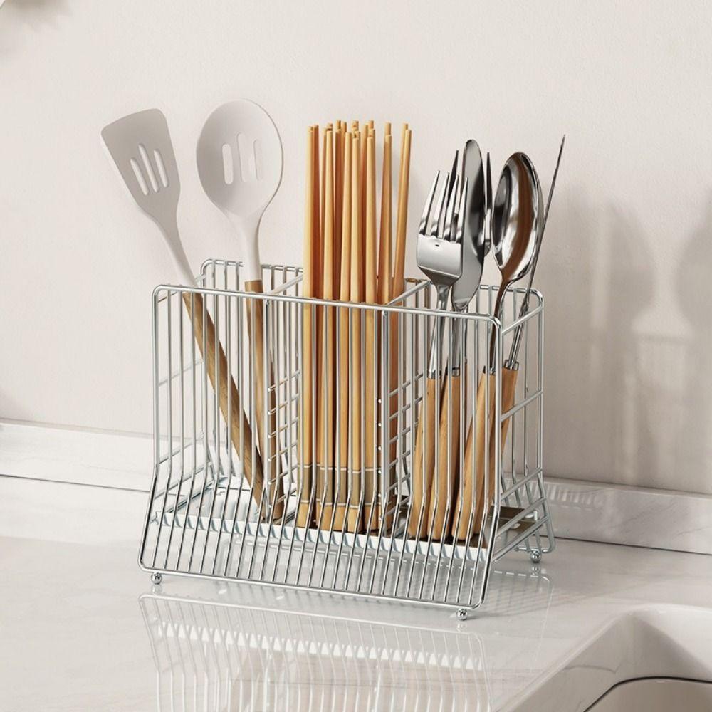 Large Capacity Chopstick Storage Box Moisture-proof Spoon Forks Storage Rack for Home