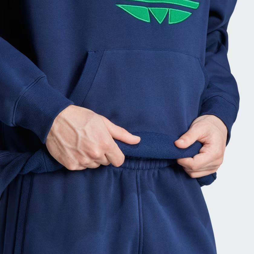 adidas Оригинальная флисовая толстовка 70-х для мужчин, худи, ночной синий, JN5968