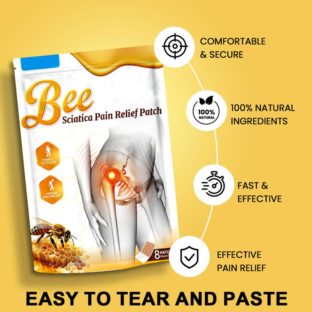Plaster Application Of Bee Sciatic Patch Alleviates Sciatic Nerve Discomfort
