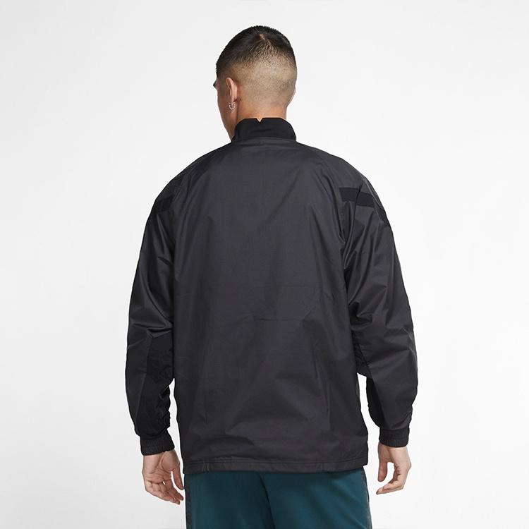 Nike ФК. Мужской плетеный футбольный анорак Черный CK5589-010