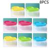 8/9Pcs Mini Squeeze Bottle Lunch Box Plastic Condiment Boxes Ketchup Salad Dressing Picnic Portable Candy Snack Nut Containers