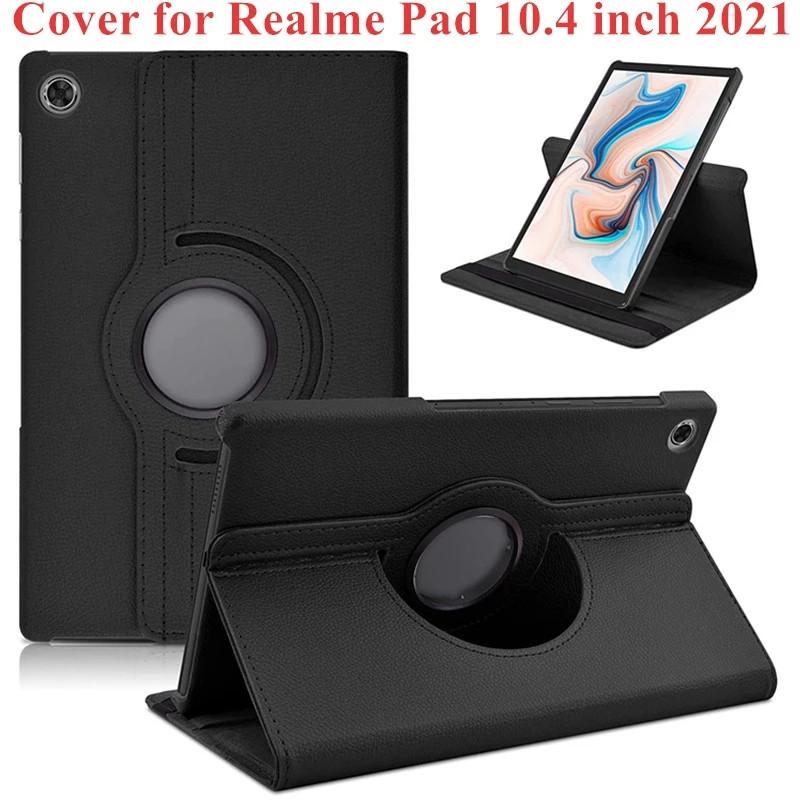 For R Ealme Pad Case 2021 Case,360 Degree Rotating Stand Tablet Cover For R Ealme Pad 10.4 Inch 2021 Stand P U Leather Cover Case