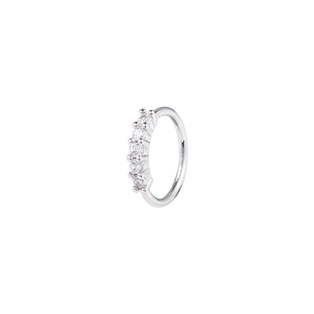 Stainless Steel Fashion Accessories Crystal Rhinestone Ear Hoop Ear Stud Nose Ring Piercing Jewelry