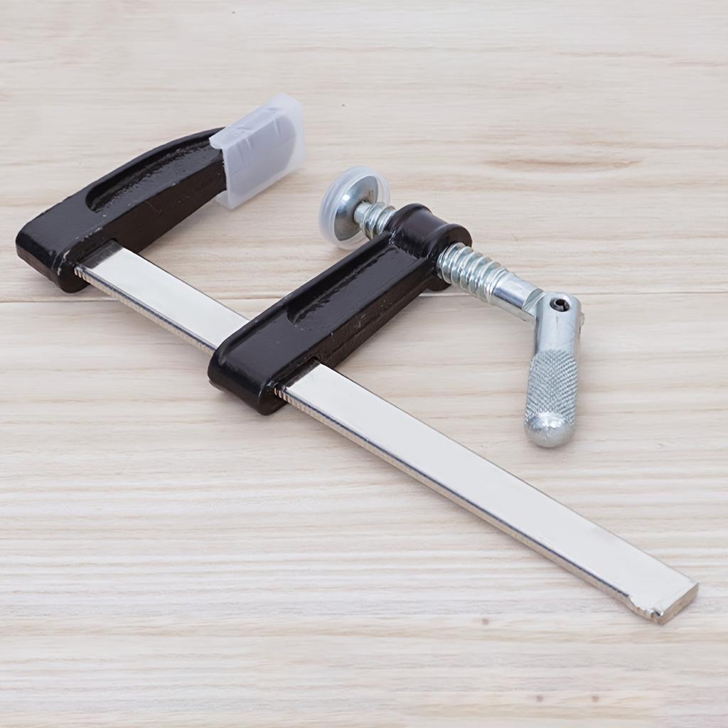 Набор стальных струбцин, 2 шт., 12 дюймов (2) Среднепрочная F-струбцина, регулируемая и быстросъемная, предел нагрузки 600 фунтов, для деревообработки