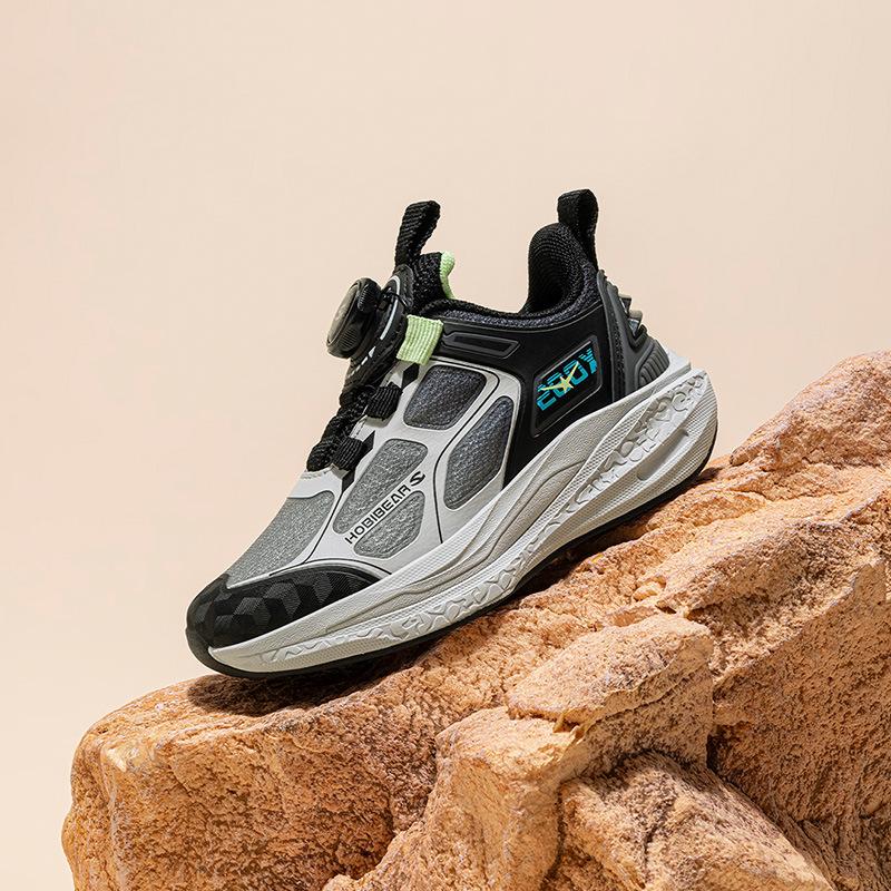 Kids Running Shoes Breathable Mesh Sneakers Rotary Buckle Lightweight Sports Shoes Boys Girls Casual Walking Shoes Spring Autumn