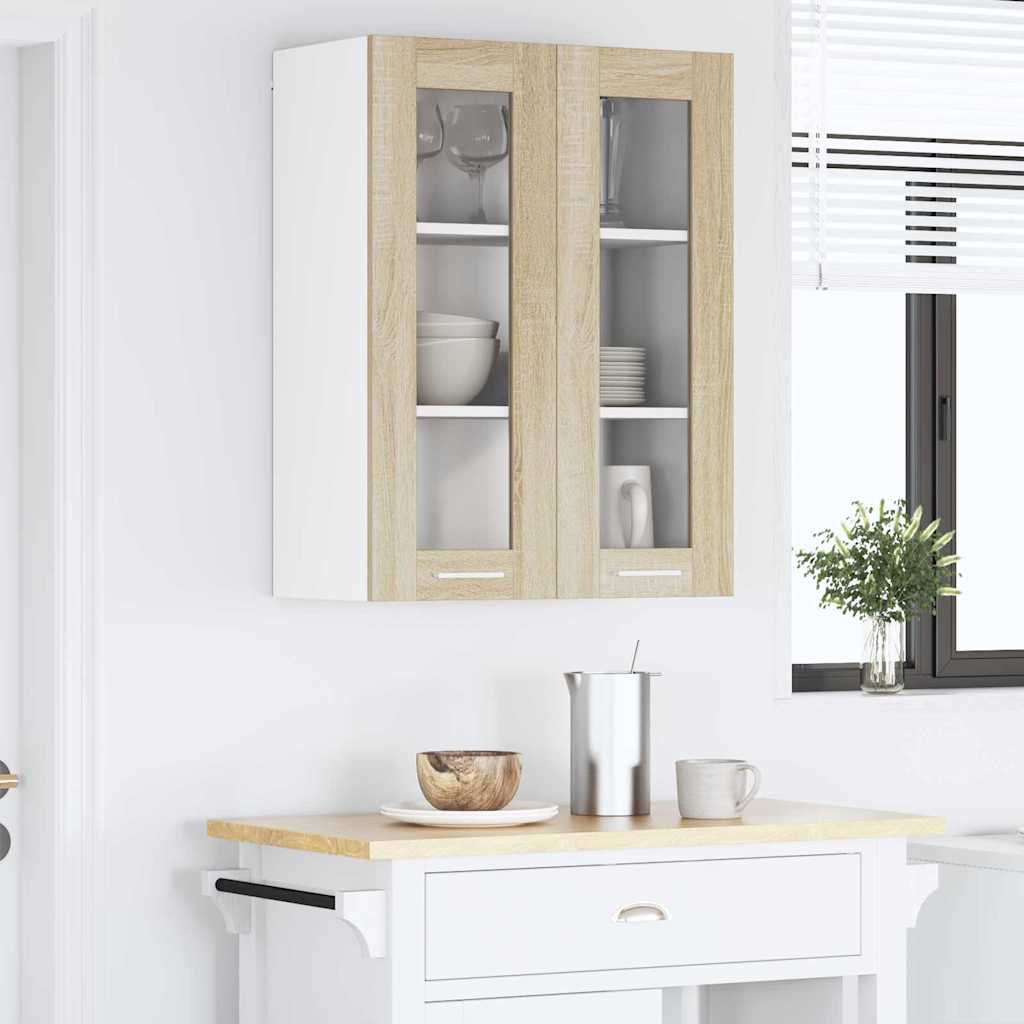 Wall Cabinet Sonoma Oak 60 x 31 x 80 cm Engineered Wood