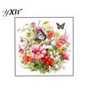 Long-lasting Wall Stickers Vibrant Butterfly Flower Pattern Easy to Adhesive Decals Apply Long-Lasting Decoration Removable Elegant Home Decor