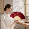 Шелковый складной веер в китайском стиле, Декоративный ручной веер с бамбуковыми ребрами, Портативный летний охлаждающий веер, Подарки для вечеринки для мужчин и женщин
