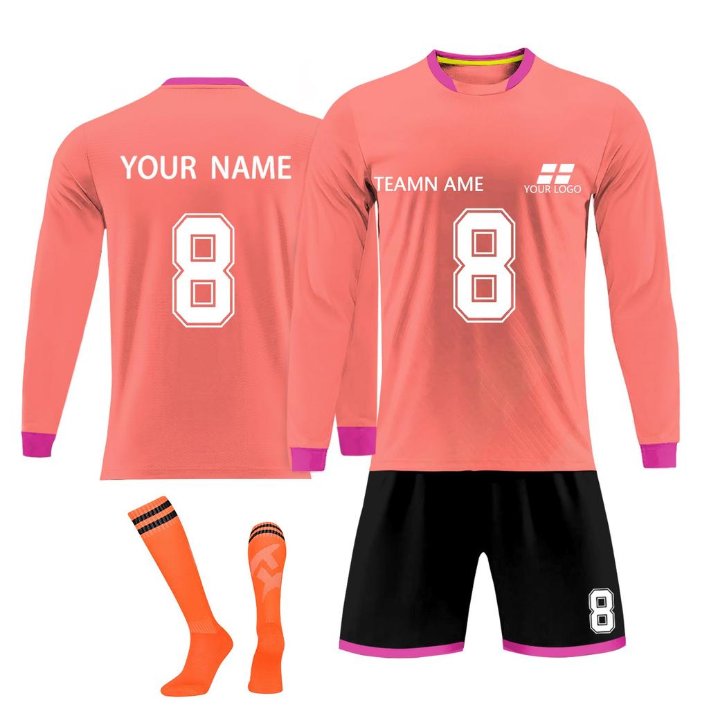 Personalised Shirts Kit Mens Girls With Name Number Custom Football Jerseys For Boys Training Suit