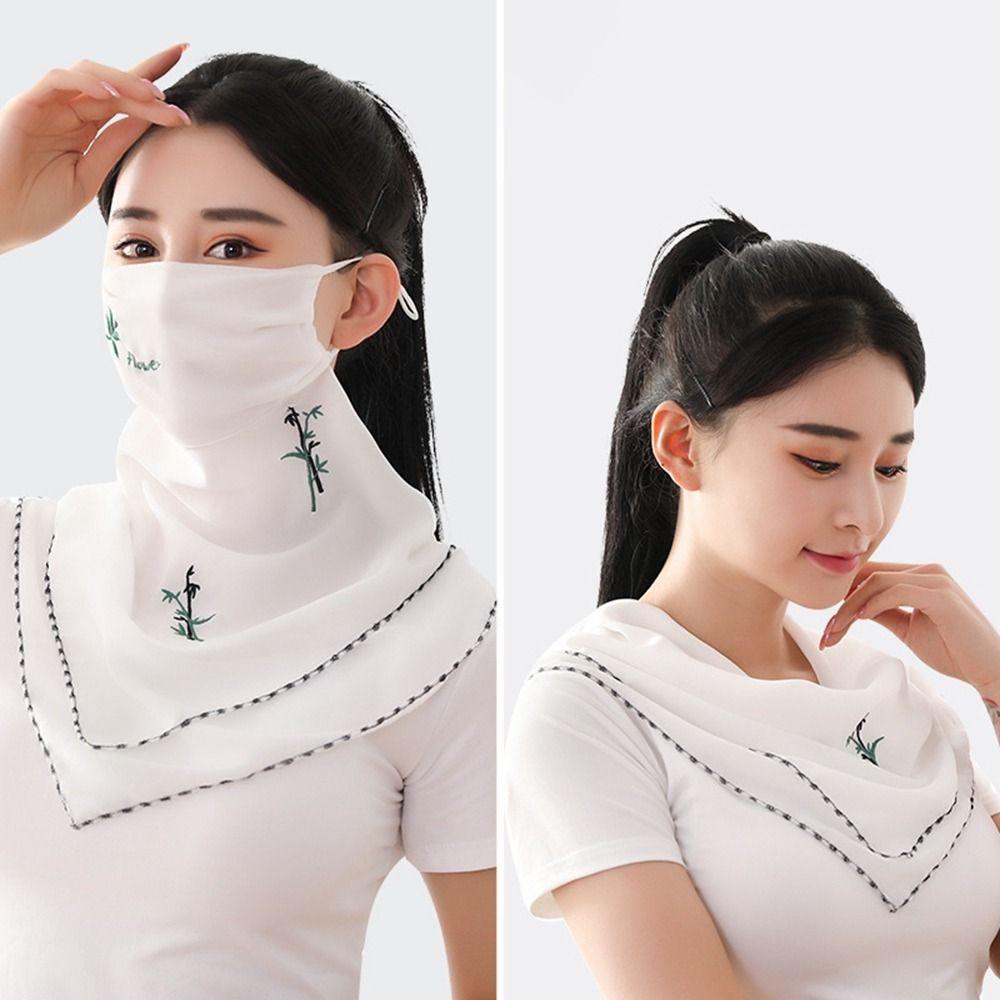 Scarf Fishing Sun UV Protection Unisex Face Cover Triangular Scarf Sunscreen Veil Ice Silk Mask