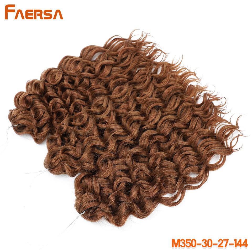 Волосы Ocean Wave Crochet Deep Wave Hawaii Curl Crochet Braids Синтетические косички Наращивание волос Ombre Blonde 18 дюймов Африканские кудри