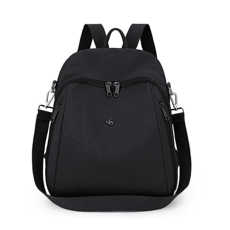 Однотонный женский рюкзак большой вместимости, дорожный рюкзак, легкая нейлоновая сумка
