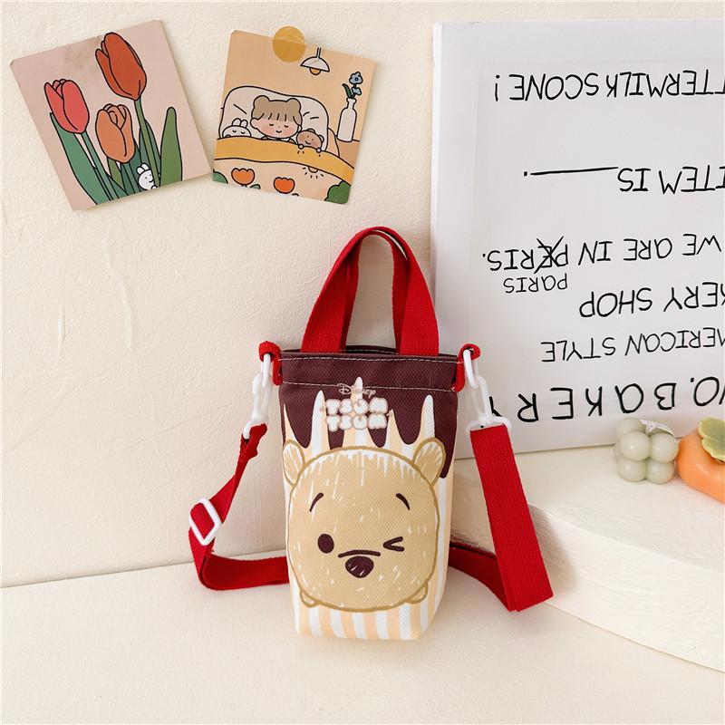 Модная новая детская сумка милая девочка большая вместимость стакан для воды холщовая сумка детская на плечо сумка-мессенджер