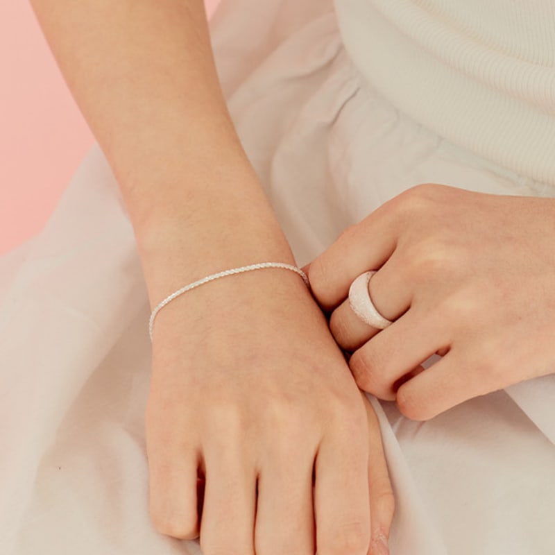 murmur [925silver]Twinkle chain bracelet