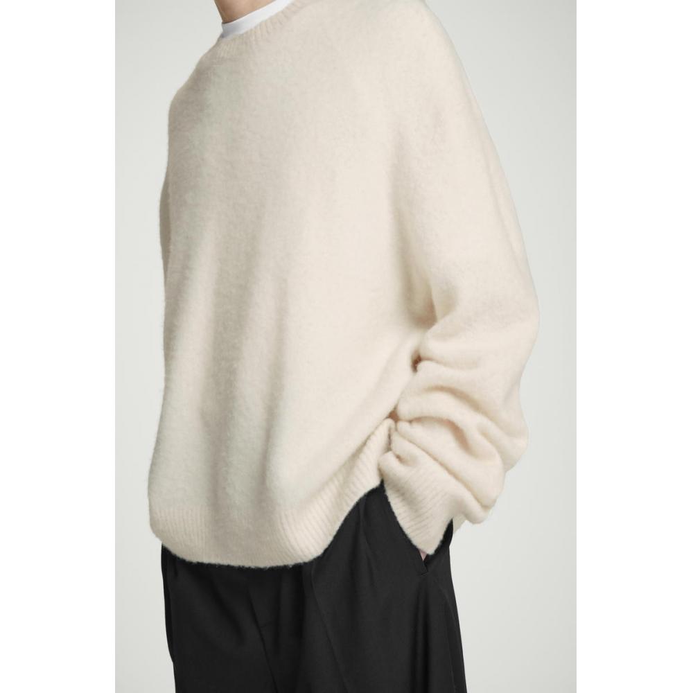 COS Японский шерстяной свитер с круглым вырезом