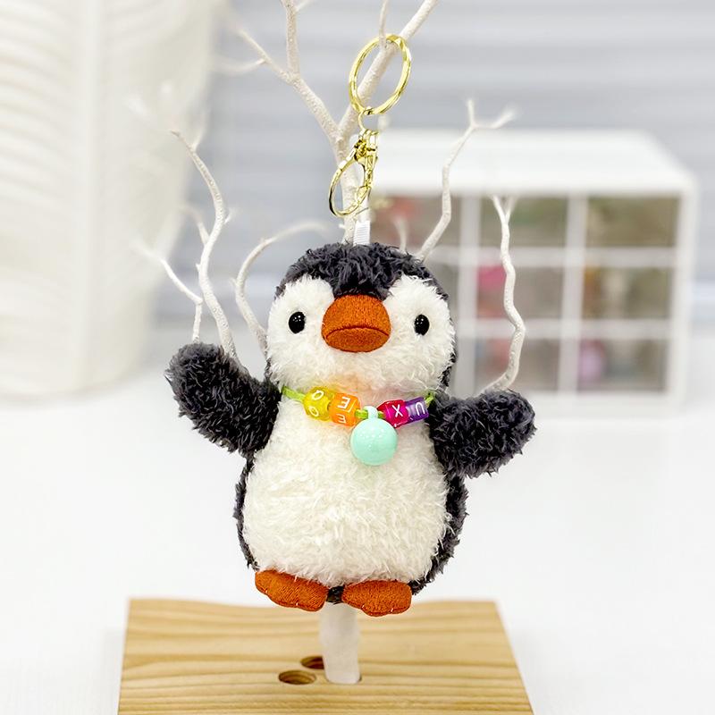 Милый маленький пингвин кулон плюшевая игрушка кукла мультфильм школьный портфель подвесной орнамент брелок кукла