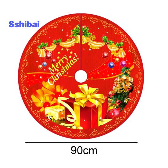 Юбка «Рождественская елка», яркий цвет, простая установка, снежинка, принт лося, круглый большой коврик для рождественской елки, декор