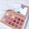 18 цветов тени для век «Роза пустыни» с зеркалом, стойкий макияж, водостойкие матовые блестки, легкие тени для век, косметическая косметика