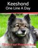 Книга Keeshond - One Line a Day : A Three-Year Memory Book To Track Your Dog's Growth : 20