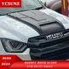 Матовая черная накладка на капот для ISUZU Dmax D-max V-Cross 2020 2021 2022 Пикап Автоаксессуары