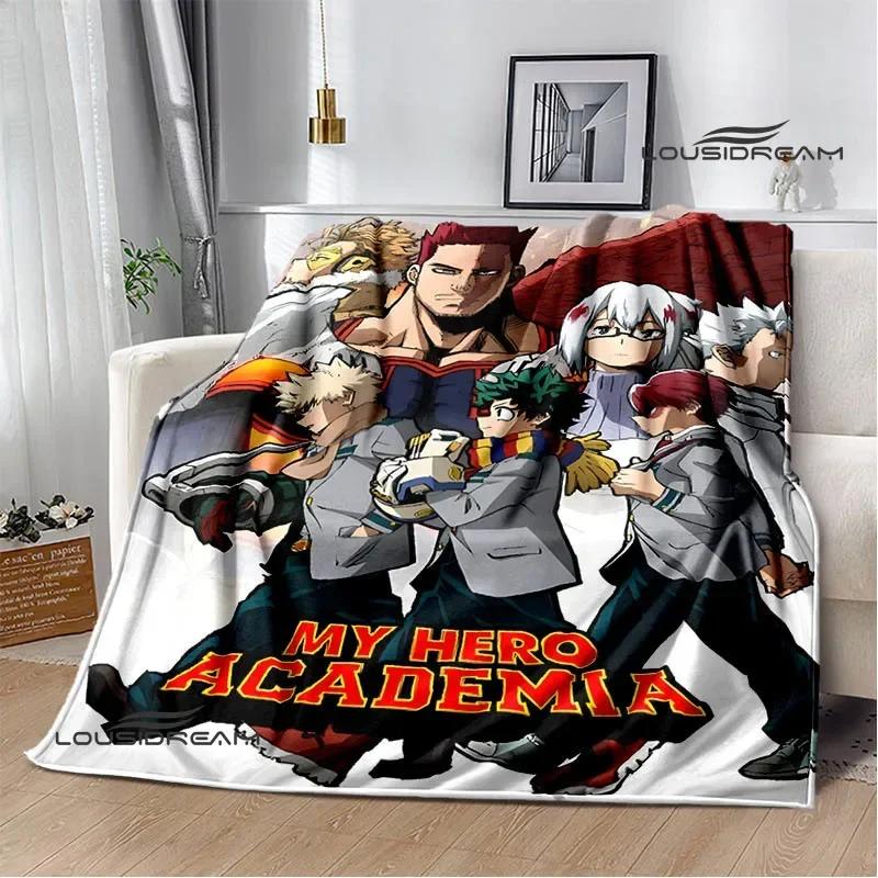 My Hero Academia Cartoon Printed Blanket Warm Flannel Blankets Soft and Comfortable Blanket Home Travel Blanket Birthday Gift