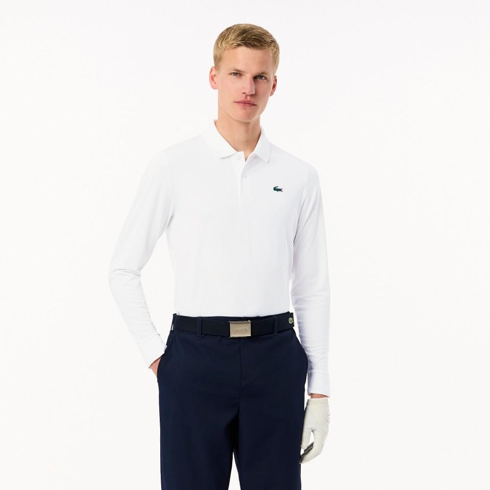 Lacoste Мужская гольф-футболка с длинным рукавом для высокой производительности DH2615-55N800