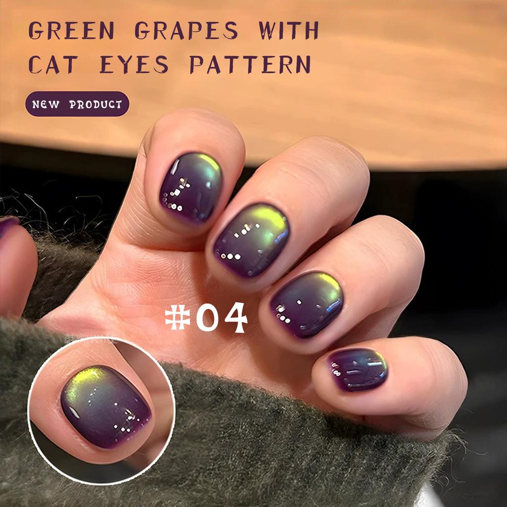 8 мл розовая вода золото кошачий глаз океан пузырь стеклянные бусины гель лак для ногтей весенние ногти маникюр украшения