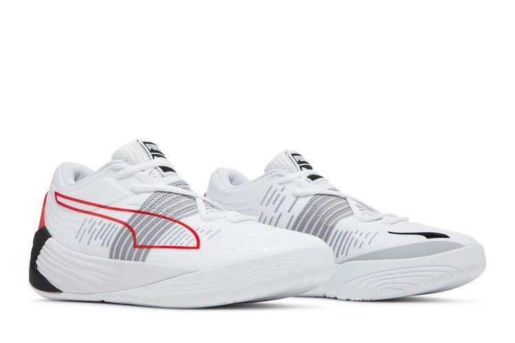 Puma Fusion Nitro White High Risk Red