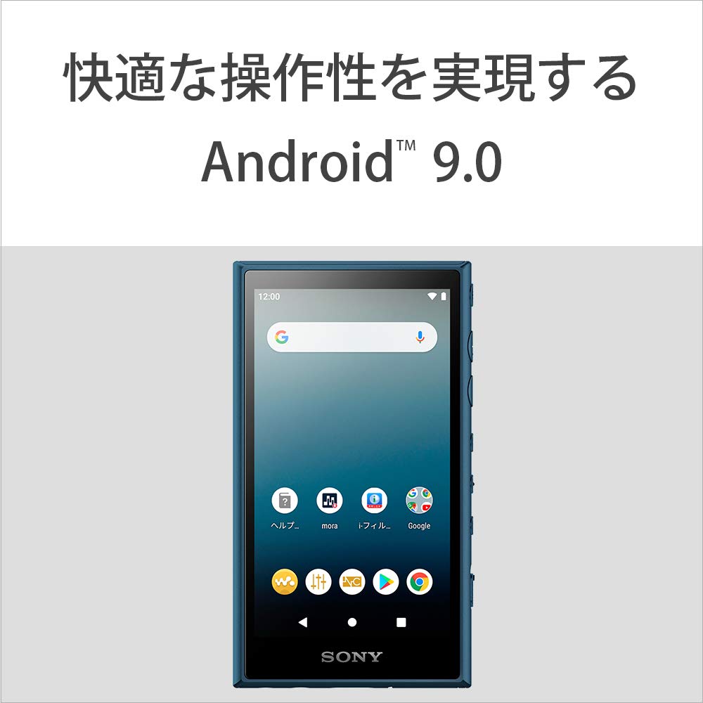 Sony Walkman 16 ГБ серии A MP3-плеер с поддержкой высокого разрешения Bluetooth, совместимый с microSD, оснащен сенсорной панелью, до 26 часов непрерывной работы