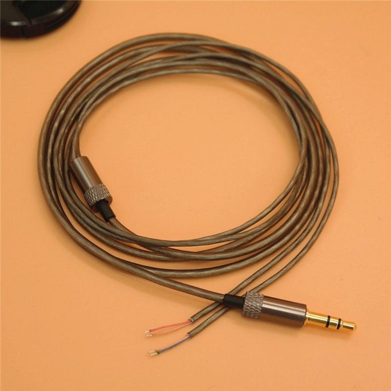 Кабель для наушников DIY, полуфабрикат, звуковой провод для MP3, с жилами из бескислородной меди и защитой от помех, для сборки