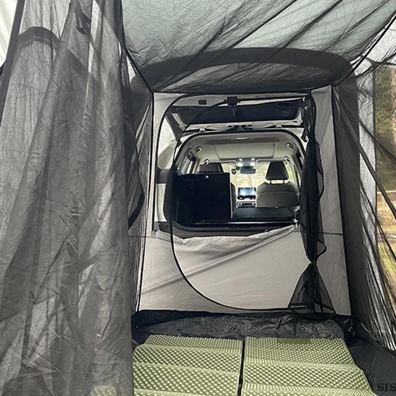 Портативная палатка для кемпинга, водонепроницаемая надувная палатка для внедорожника, палатка для автомобиля PU2000 на 3-4 человека, автомобильные аксессуары для отдыха на открытом воздухе