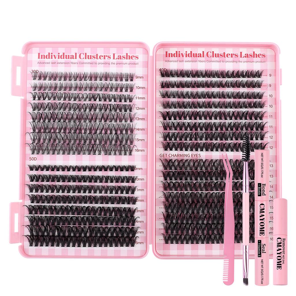 Diy Single Cluster Of Hair 640 Clusters Large Capacity Family Photo Eyelashes Book Single Cluster Mixed False Eyelashes