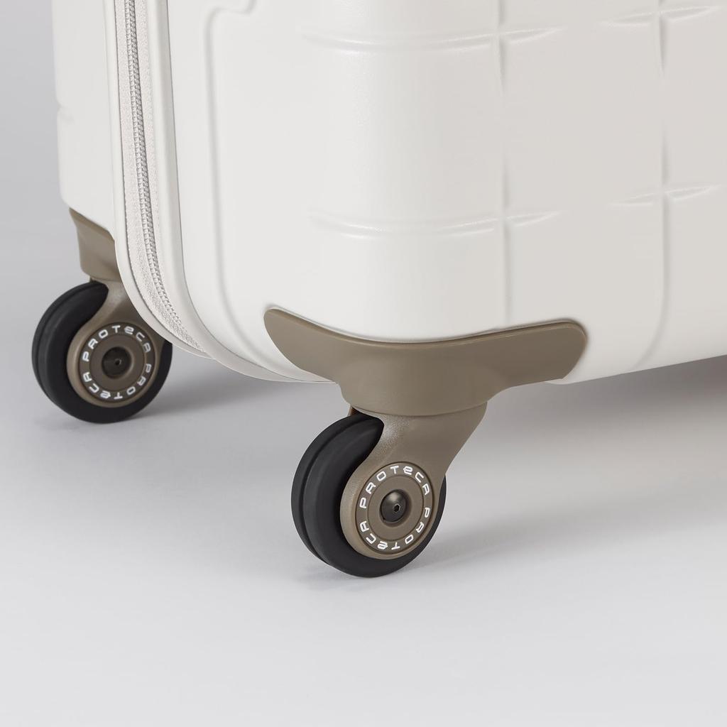 Чемодан размера S 2 ночи 3 дня 38 л Колесный фиксатор 10 лет гарантии Сделано в Японии Чехол для переноски Сумка для переноски 360G4 Теплый серый [Proteca] Ручная кладь 3,1 кг