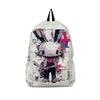 Graffiti Print Schoolbag Women's Lightweight Cute Backpack Junior High School Student Backpack