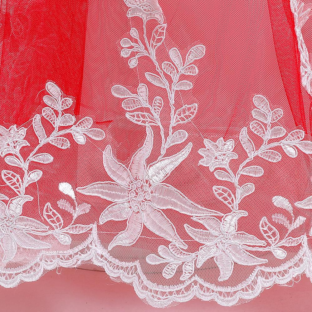 2024 Кружевные длинные платья для выпускного вечера для девочек, детские платья подружки невесты для девочек-подростков, праздничное платье для девочек, детское вечернее платье принцессы, официальное свадебное платье