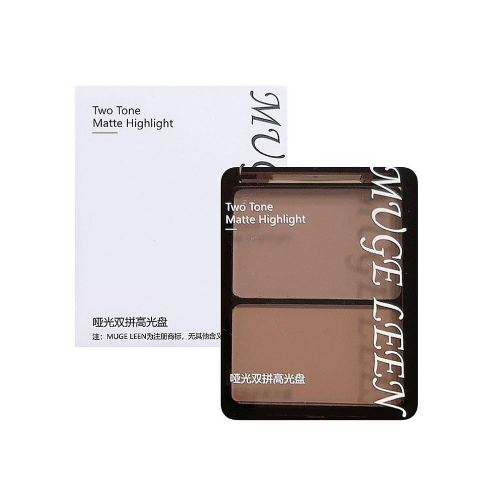Палетка для макияжа 2 в 1 Хайлайтер/Контур/Румяна Макияж для лица Матовый Осветление Подсветка лица M3K2